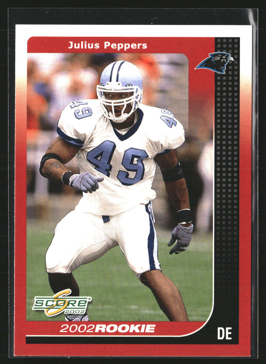 Julius Peppers 2002 Score 297 RC RC Carolina Panthers