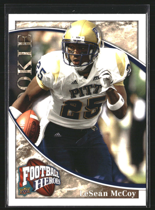 LeSean McCoy 2009 Upper Deck Heroes 101 RC RC Pittsburgh Panthers