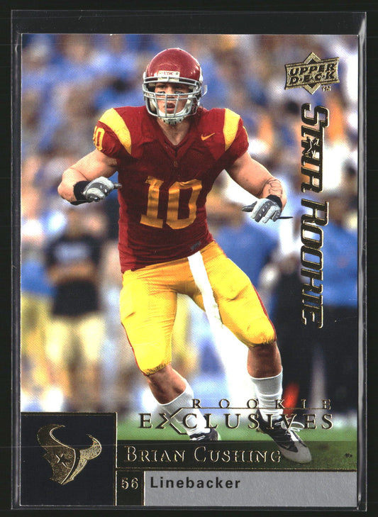 Brian Cushing 2009 Upper Deck Rookie Exclusives 92 Houston Texans