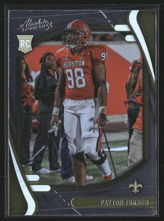 Payton Turner 2021 Panini Absolute 194 Retail RC RC New Orleans Saints