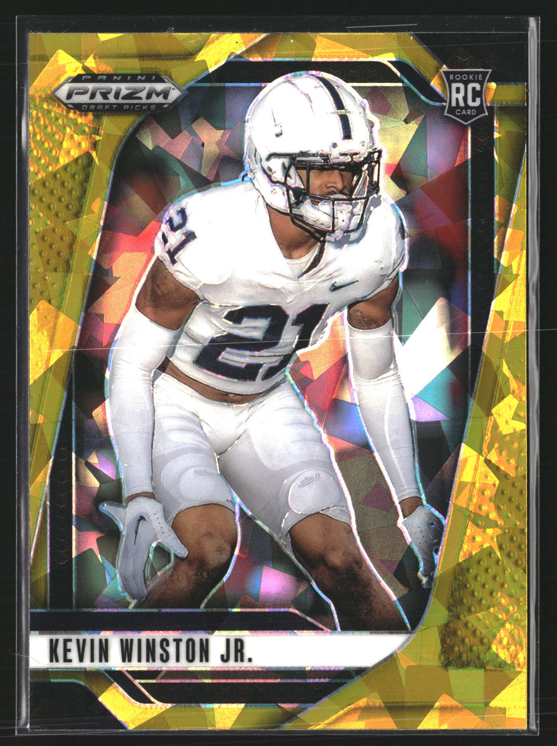 Kevin Winston Jr. 2025 Panini Prizm Draft 105 Prizm Gold Ice Penn Nittany Lions