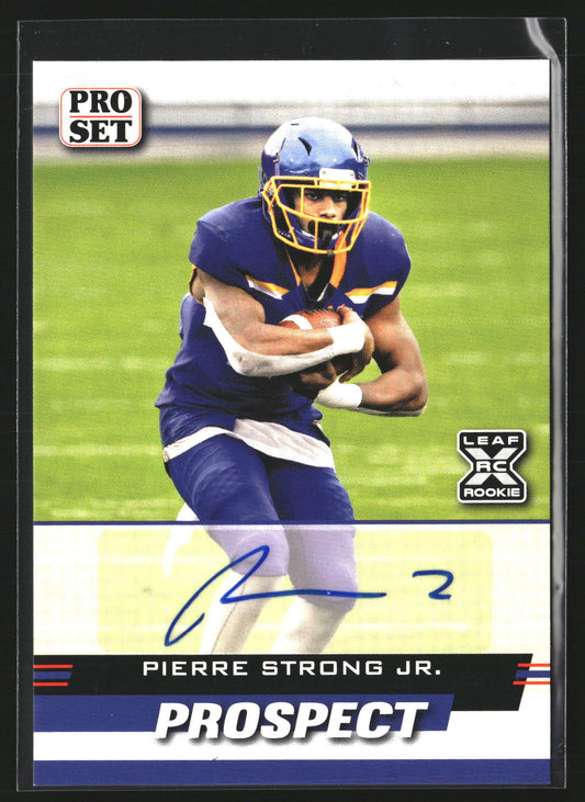 Pierre Strong Jr. 2022 Pro Set Sports PSP-PSJ Prospect Autographs AU Jackrabbits