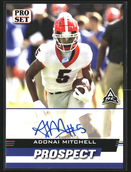 Adonai Mitchell 2022 Pro Set Sports PSP-AM1 Prospect AU Georgia Bulldogs