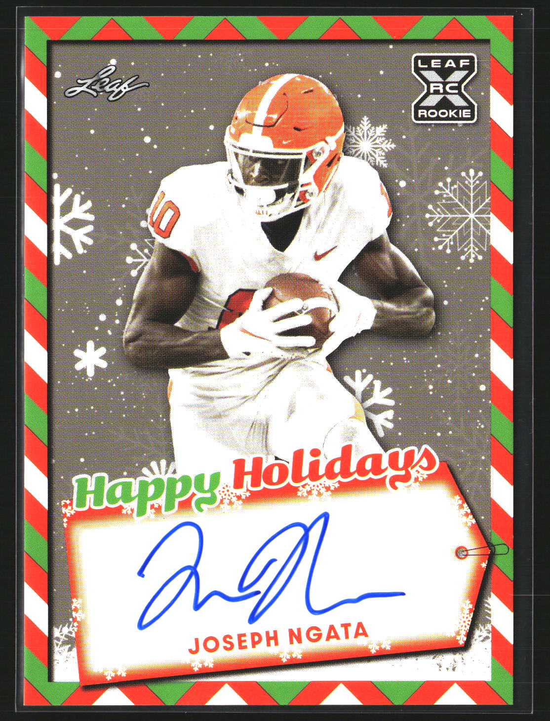 Joseph Ngata 2022 Leaf Holiday Packs HH-JN1 AU AU Cleveland Browns