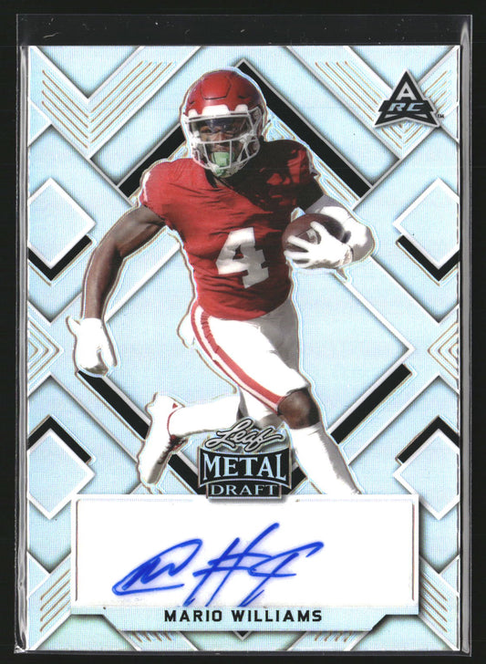 Mario Williams 2022 Leaf Metal Draft BA-MW2 SN, AU AU USC Trojans
