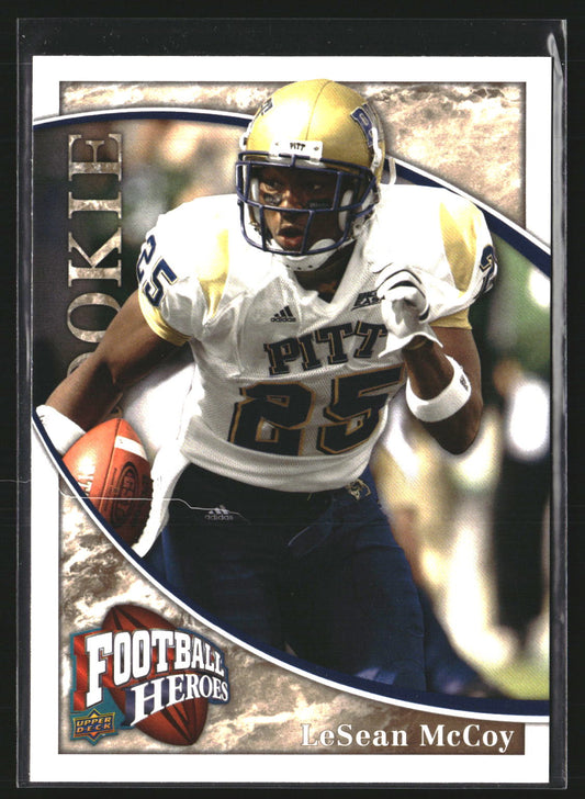 LeSean McCoy 2009 Upper Deck Heroes 101 RC RC Pittsburgh Panthers