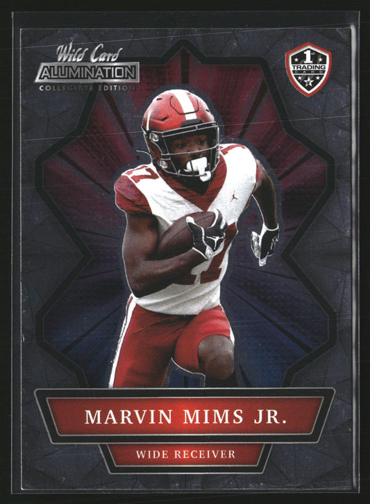 Marvin Mims 2021 Wild Card Alumination NIL ANBC-89 Oklahoma Sooners