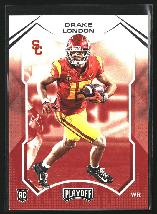 Drake London 2022 Panini Chronicles Draft Picks 11 Playoff USC Trojans