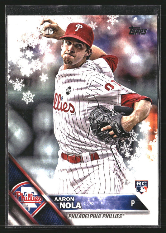 Aaron Nola 2016 Topps Holiday HMW45 RC RC Philadelphia Phillies
