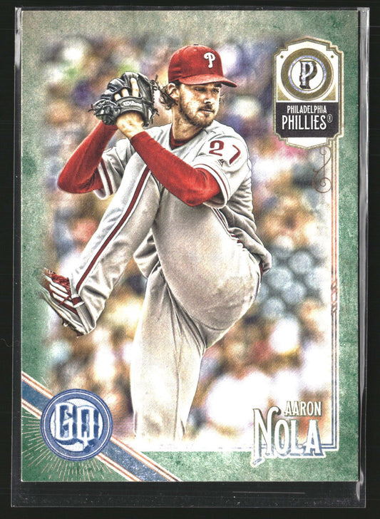 Aaron Nola 2018 Topps Gypsy Queen 96 Green Philadelphia Phillies