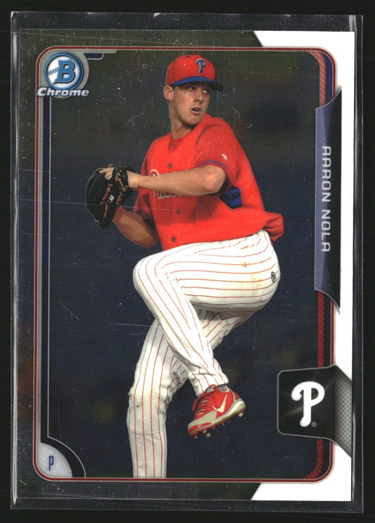 Aaron Nola 2015 Bowman BCP134 Chrome Prospects Philadelphia Phillies
