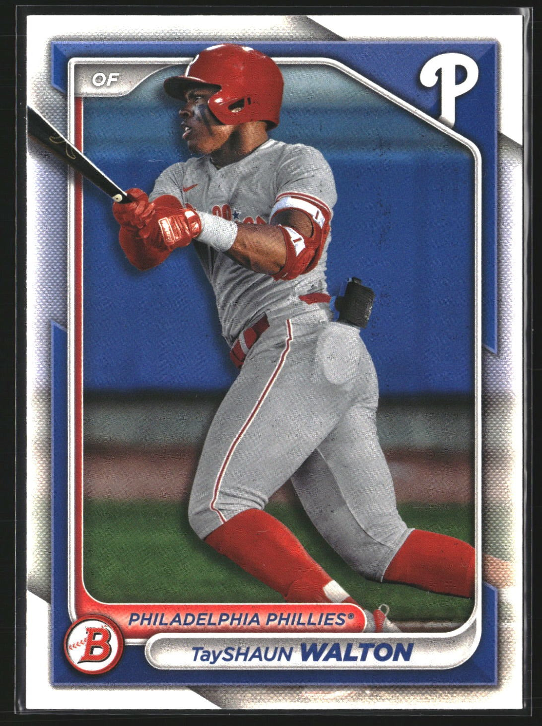 TayShaun Walton 2024 Bowman BP-113 Prospects Philadelphia Phillies