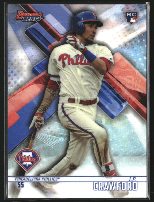 J.P. Crawford 2018 Bowman's Best 38 Refractor RC RC Philadelphia Phillies