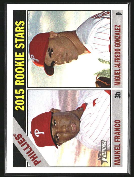 2015 Rookie Stars (Maikel Franco /Gonzalez) 2015 Topps Heritage 254 RC Phillies