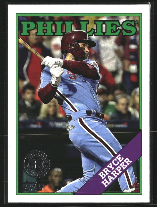 Bryce Harper 2023 Topps Update 88US-38 1988 Topps Baseball 35th Phillies
