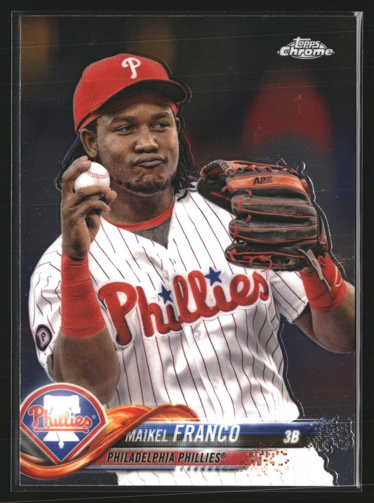 Maikel Franco 2018 Topps Chrome 116 Philadelphia Phillies