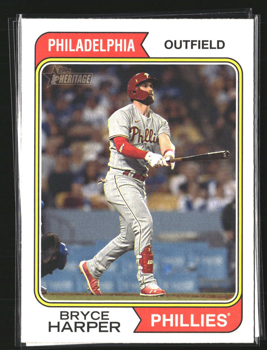 Bryce Harper 2023 Topps Heritage 17 Philadelphia Phillies