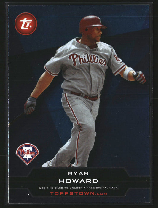 Ryan Howard 2011 Topps TT-25 Topps Town (Series 1) Philadelphia Phillies