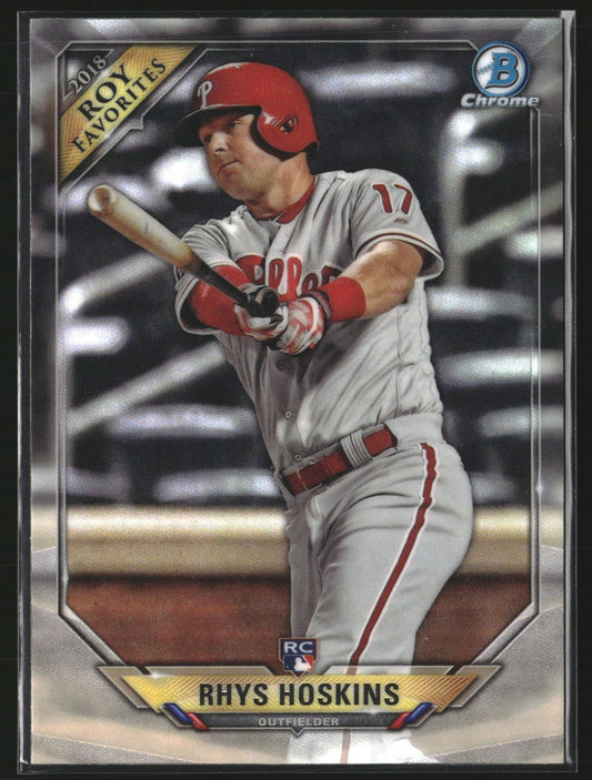 Rhys Hoskins 2018 Bowman ROYF-RH Chrome Rookie of the Year Favorites Phillies