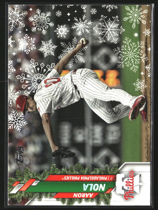 Aaron Nola 2020 Topps Holiday HW73 Philadelphia Phillies