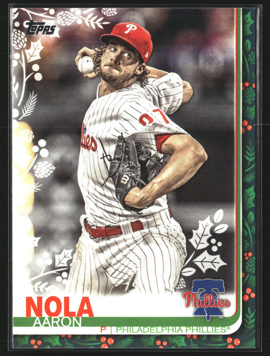 Aaron Nola 2019 Topps Holiday HW152 Philadelphia Phillies
