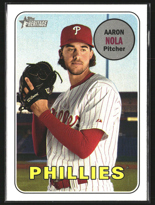 Aaron Nola 2018 Topps Heritage 188 Philadelphia Phillies