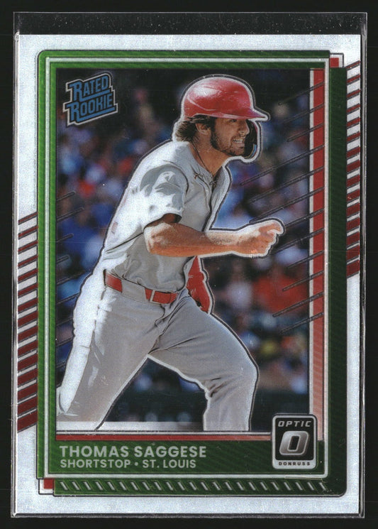 Thomas Saggese 2025 Donruss 30 Optic RC RC St. Louis Cardinals