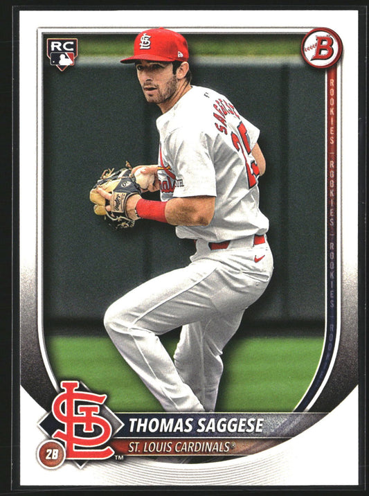 Thomas Saggese 2025 Bowman 57 RC RC St. Louis Cardinals
