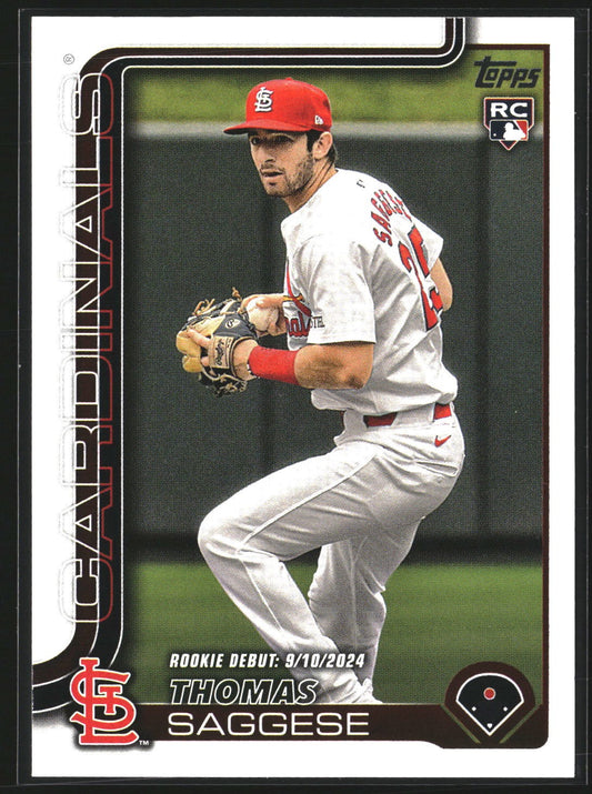 Thomas Saggese 2025 Topps Update US21 St. Louis Cardinals