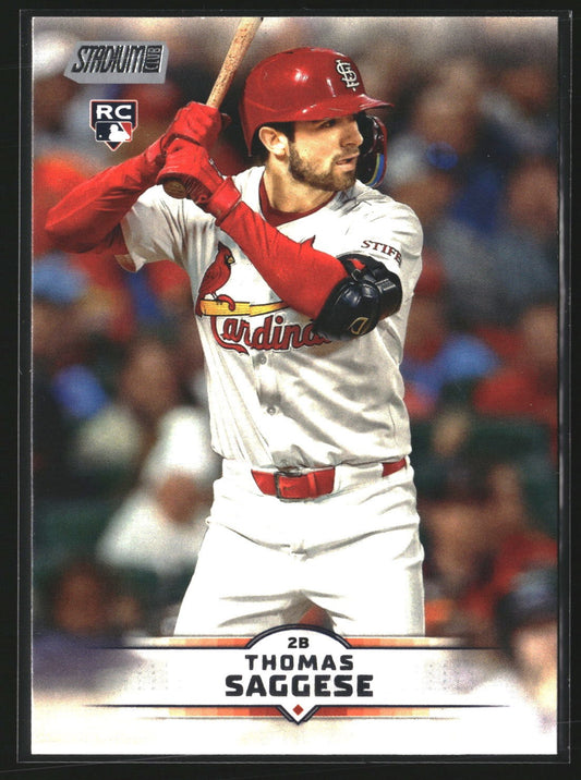 Thomas Saggese 2025 Stadium Club 157 RC RC St. Louis Cardinals