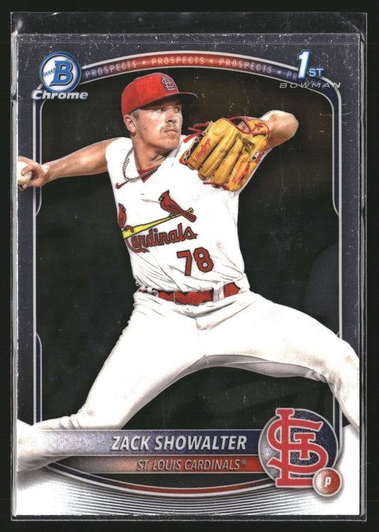 Zack Showalter 2025 Bowman BCP-74 Chrome Prospects St. Louis Cardinals