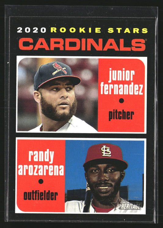 Cardinals 2020 RC Star (Fernandez/Arozarena) 2020 Topps Heritage 216 RC Cardinal