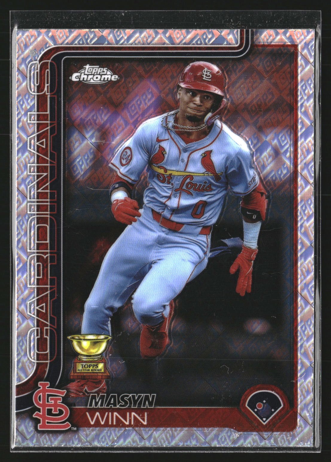 Masyn Winn 2025 Topps Chrome 244 Topps Refractor St. Louis Cardinals