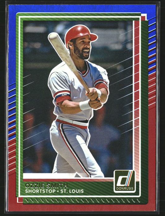 Ozzie Smith 2025 Donruss 3 Red and Blue St. Louis Cardinals