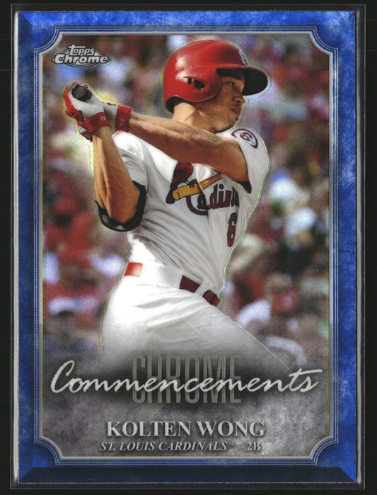 Kolten Wong 2015 Topps Chrome COM-5 Chrome Commencements St. Louis Cardinals