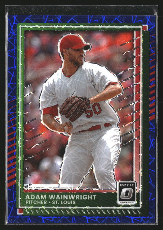 Adam Wainwright 2025 Donruss 36 Optic Blue Velocity St. Louis Cardinals