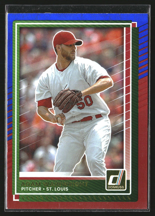 Adam Wainwright 2025 Donruss 36 Red and Blue St. Louis Cardinals