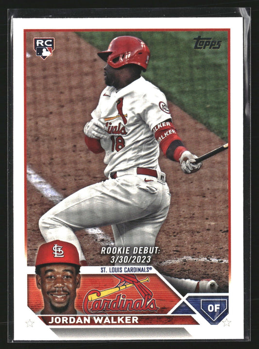 Jordan Walker 2023 Topps Update US122 St. Louis Cardinals