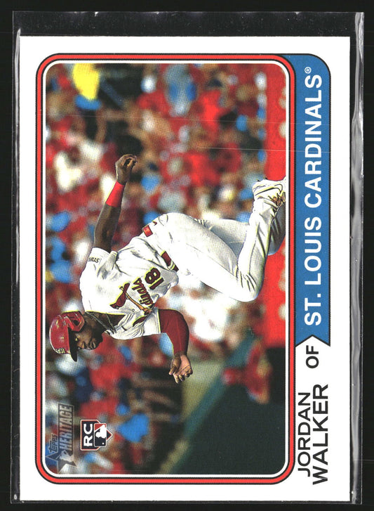 Jordan Walker 2023 Topps Heritage 558 RC RC St. Louis Cardinals