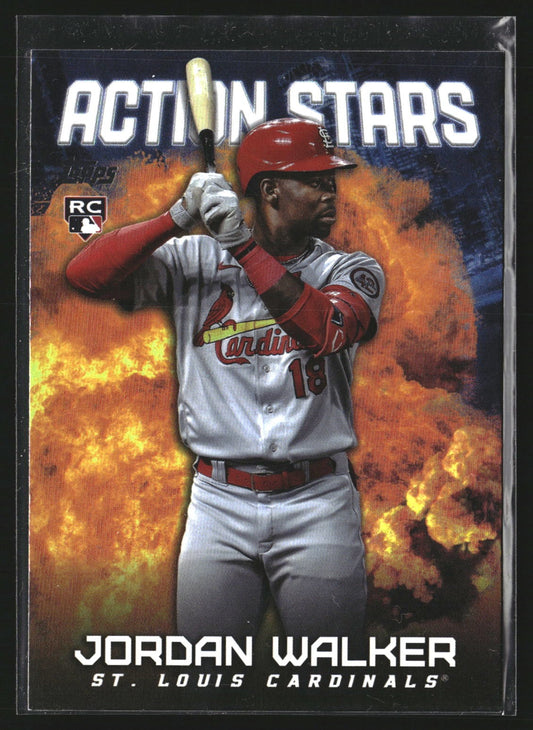 Jordan Walker 2023 Topps Update AS-12 Action Stars St. Louis Cardinals