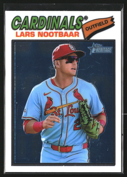 Lars Nootbaar 2026 Topps Heritage 198 Chrome St. Louis Cardinals