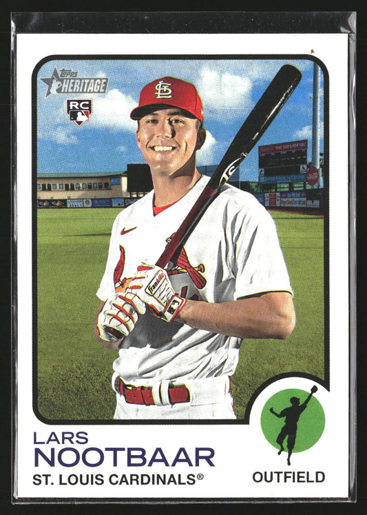 Lars Nootbaar 2022 Topps Heritage 32 RC RC St. Louis Cardinals