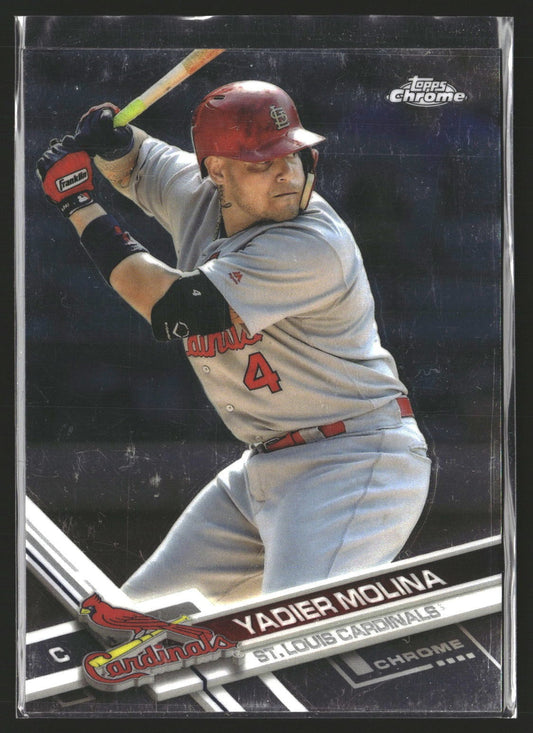 Yadier Molina 2017 Topps Chrome 32 St. Louis Cardinals