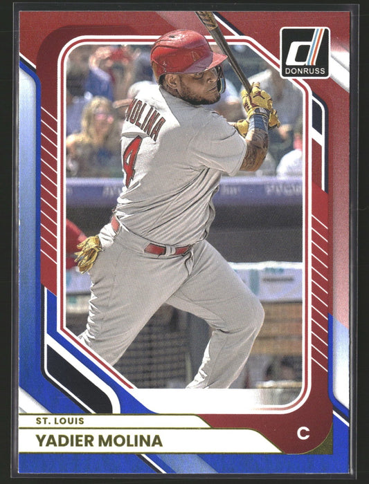 Yadier Molina 2026 Donruss 47 Red and Blue St. Louis Cardinals