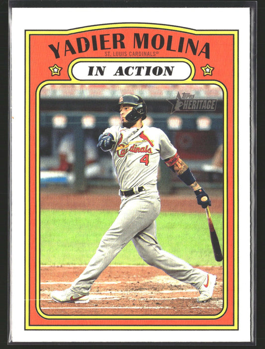 Yadier Molina 2021 Topps Heritage 18 St. Louis Cardinals