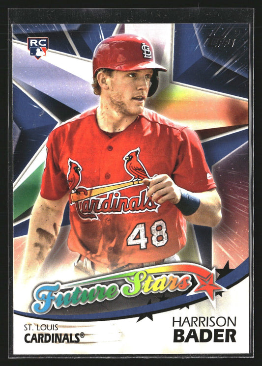 Harrison Bader 2018 Topps FS-43 Future Stars Blue St. Louis Cardinals