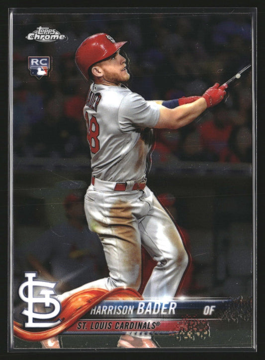Harrison Bader 2018 Topps Chrome 40 RC RC St. Louis Cardinals