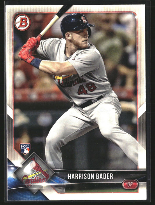 Harrison Bader 2018 Bowman 42 RC RC St. Louis Cardinals