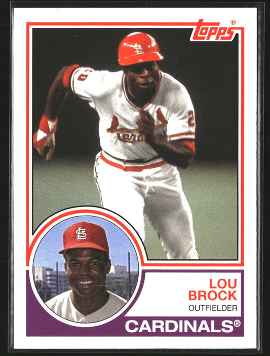 Lou Brock 2021 Topps Archives 161 St. Louis Cardinals