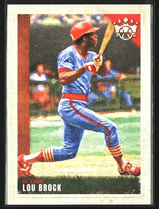 Lou Brock 2022 Panini Diamond Kings 137 St. Louis Cardinals